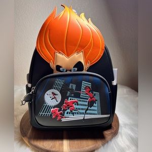 Loungefly Disney Pixar The Incredibles Villains Scene Syndrome Mini Backpack NWT